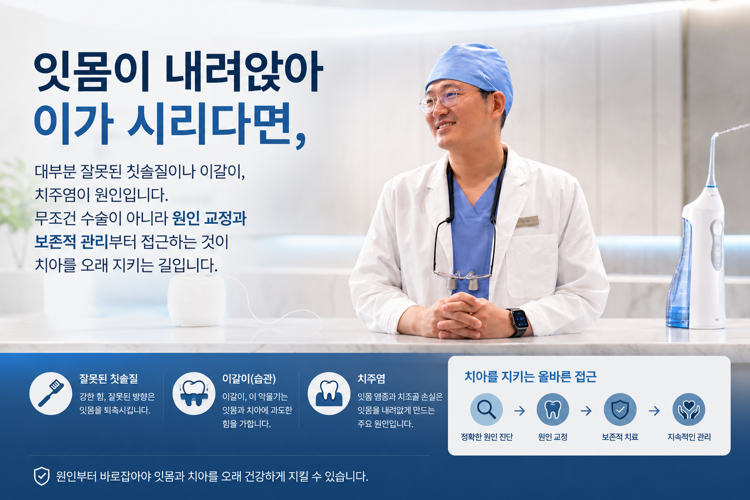 칫솔질을 열심히 했을 뿐인데 잇몸이 내려앉는 이유